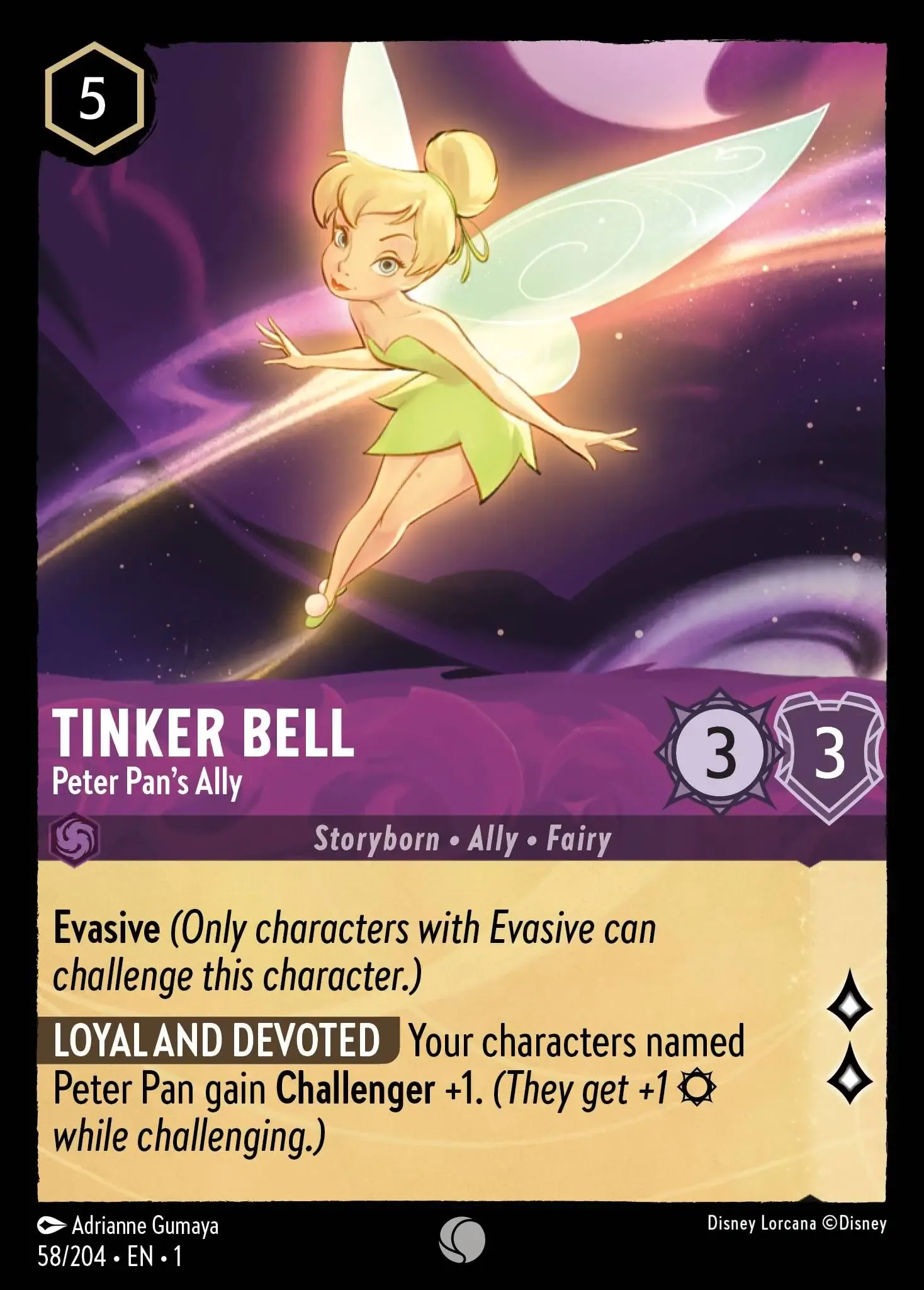 Tinker Bell - Peter Pan's Ally | Lorcana Cards | Dreamborn.ink